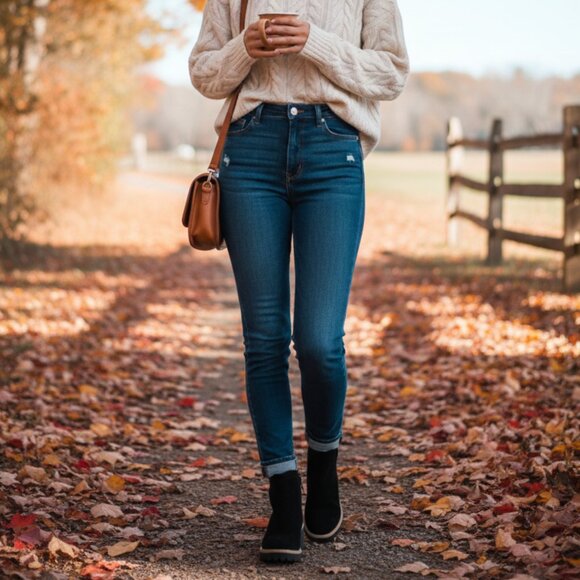Santorini NEW Size 7 Black Suede Side Zip Chunky Heel Lug Sole Ankle Boot - Picture 2 of 9